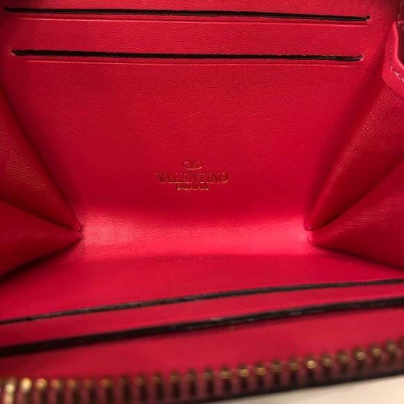 Valentino Zipper Card Coin Wallet - Picture 4 of 10